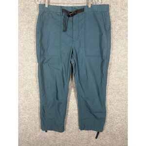 GAP Mens Belted Utility Hiking Cropped Pants Indigo Slate Size‎ L Relaxed Fit